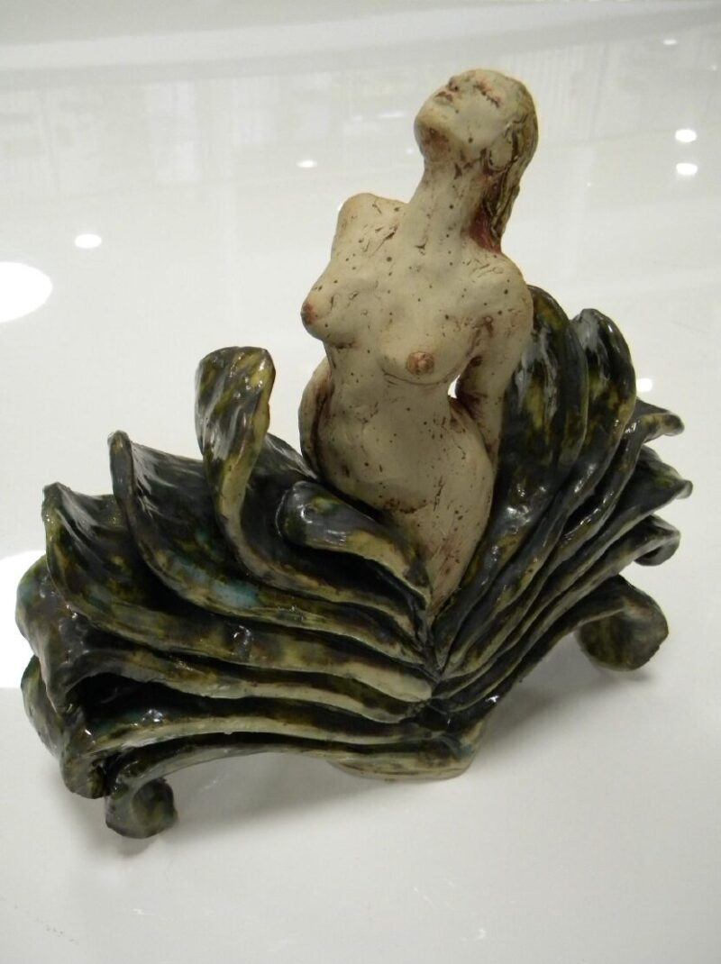 Ceramic sculpture.