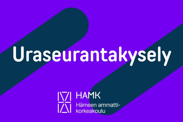 teksti uraseurantakysely HAMKin brändi-ilmeellä