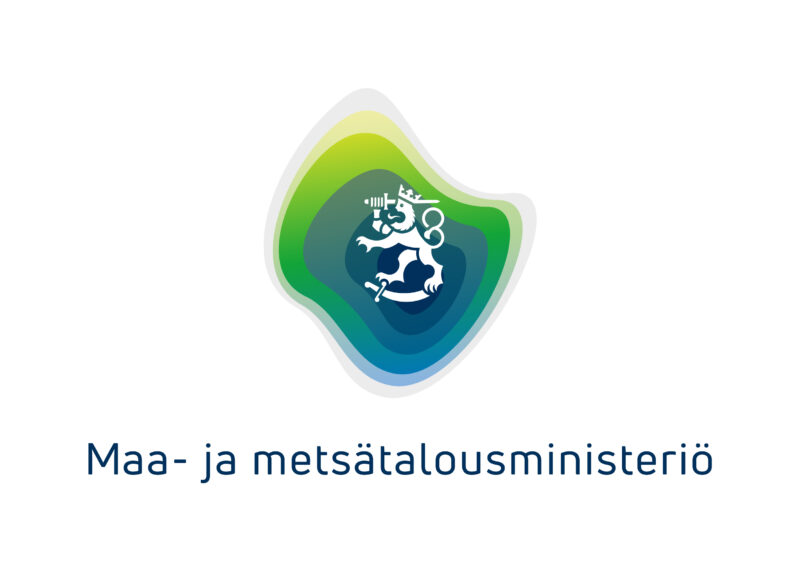 Maa- ja metsätalousministeriön logo.