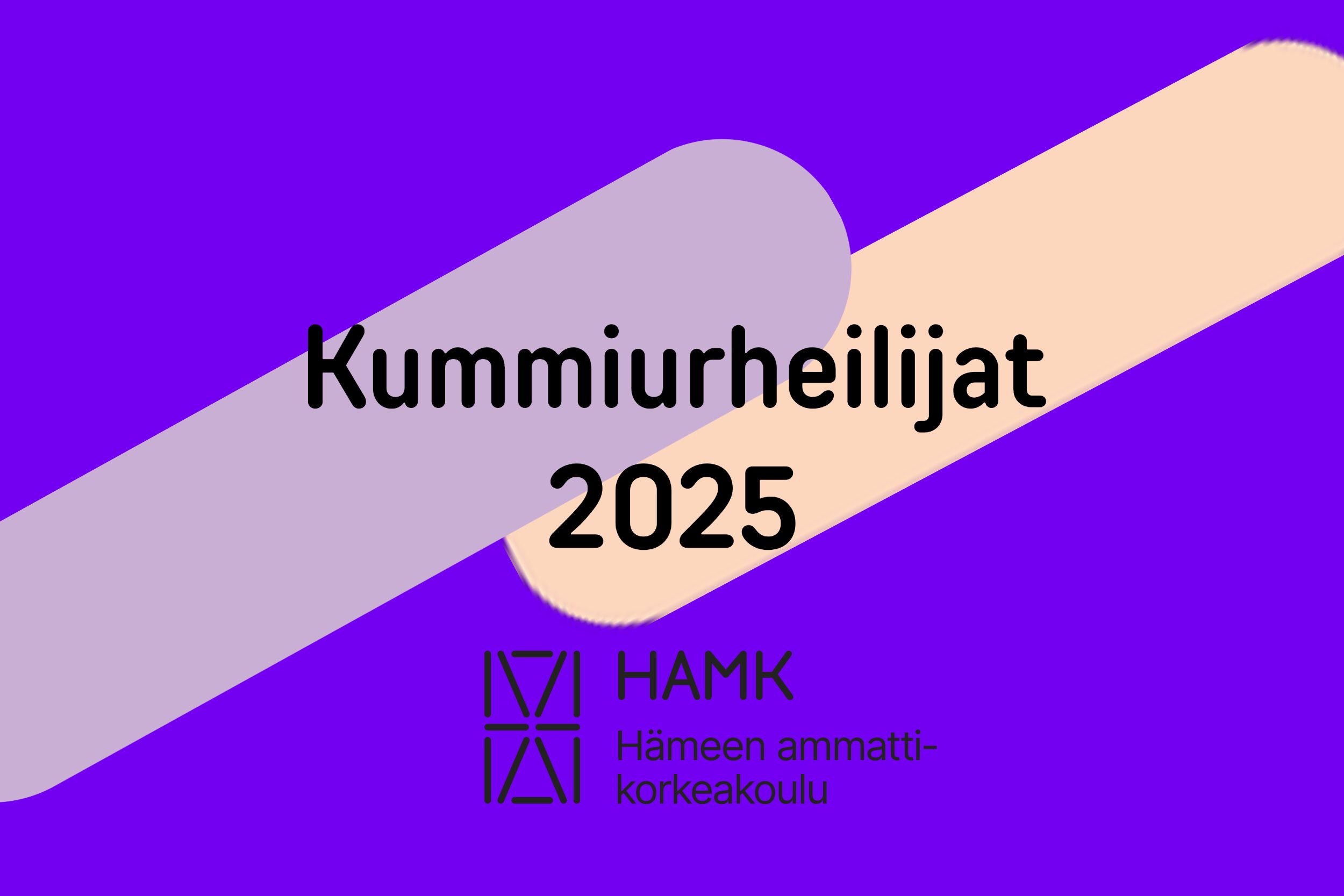 kummiurheilijat 2025 teksti ja HAMKin logo